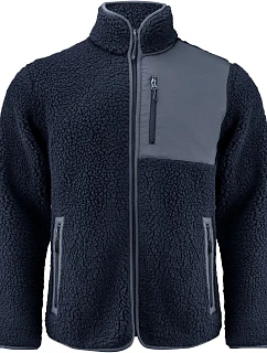 James Harvest Kingsley Fleece Men Pánská fleecová bunda Sherpa "Two-Tone" 62.1500 navy