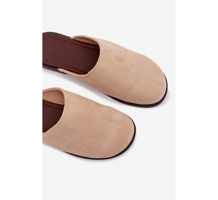 Dámské ploché béžové ekologické semišové model 21960862 - Boto