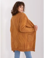 Sweter AT SW model 19014671 camelowy - FPrice Sweter AT SW model 19014671 camelowy - FPrice