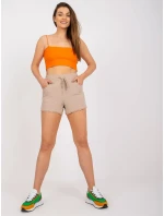 Šortky D73761M61531KA béžové