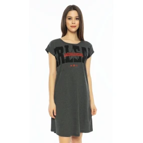 Dámská noční košile s krátkým rukávem model 15254864 - Vienetta Dámská noční košile s krátkým rukávem model 15254864 - Vienetta