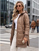 kurtka damska pikowana z kapturem  model 22347484 - FashionStreet