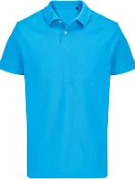 SOL'S Pacific Unisex piqué polo z těžké bavlny 25.4439 aqua