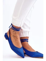 Vázané Baleríny S Modre model 21612808 - Boto