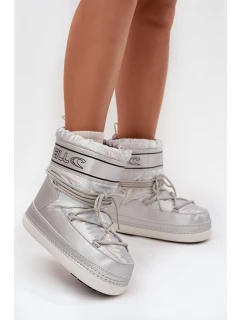 Dámské sněhule s šněrováním O'NEILL LISA WOMEN HIGH 90253012.99S Stříbrné