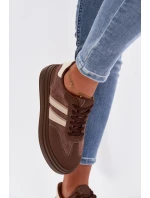 Dámské tenisky na platformě Hnědé model 21997866 - Boto