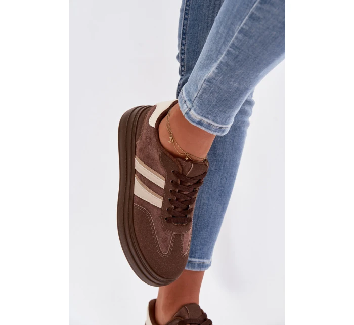 Dámské tenisky na platformě Hnědé model 21997866 - Boto
