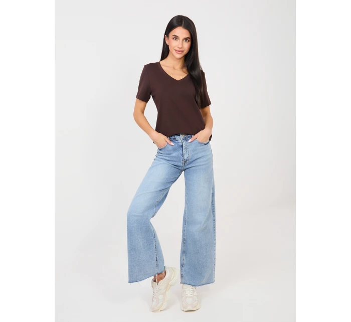 T shirt RV TS model 21889030 ciemny brązowy - FPrice T shirt RV TS model 21889030 ciemny brązowy - FPrice