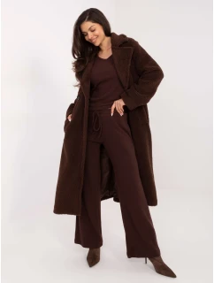 Spodnie SM SP model 21771786 ciemny brązowy - FPrice