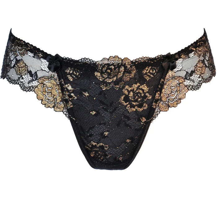 Provázek V-11138 černo-zlatý - Axami