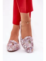Dámské perforované baleríny s otevřenou patou Navinnia – multikolor