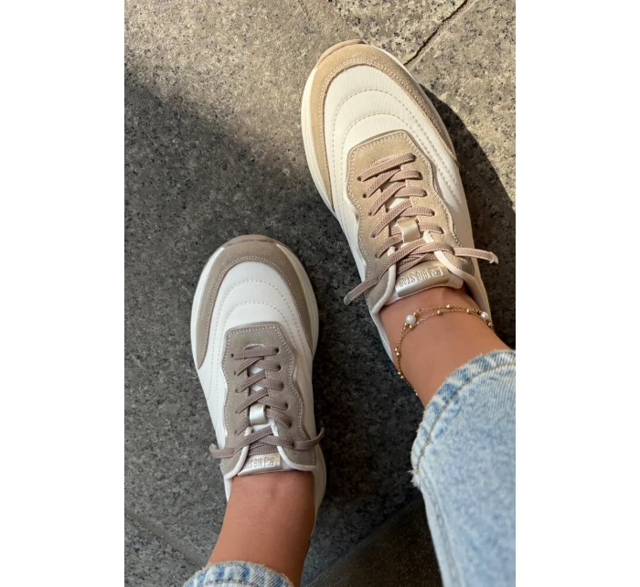 Dámské semišové tenisky na platformě Big Star HI-POLY SYSTEM – béžové Dámské semišové tenisky na platformě Big Star HI-POLY SYSTEM – béžové