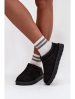 Dámské sněhule Serenne s kožešinou – černé Dámské sněhule Serenne s kožešinou – černé