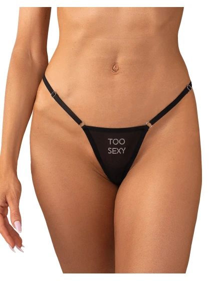 Dámská sexy tanga Violami Sexy černé - Obsessive