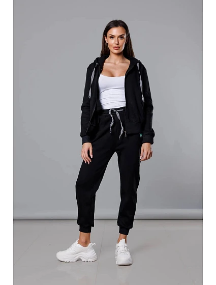 Černý dámský sportovní komplet model 18242876 - LUNA & MIELE Černý dámský sportovní komplet model 18242876 - LUNA & MIELE