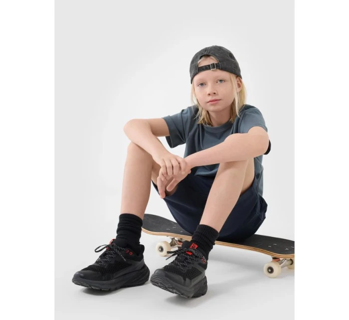 Hladké chlapecké tričko oversize 4F 4FJWSS25TTSHM2324-46S