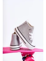 Dětské vysoké tenisky stříbrný Catrina Dětské vysoké tenisky stříbrný Catrina