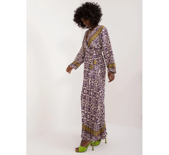 DHJ SK 16656 šaty.13X tmavě fialová