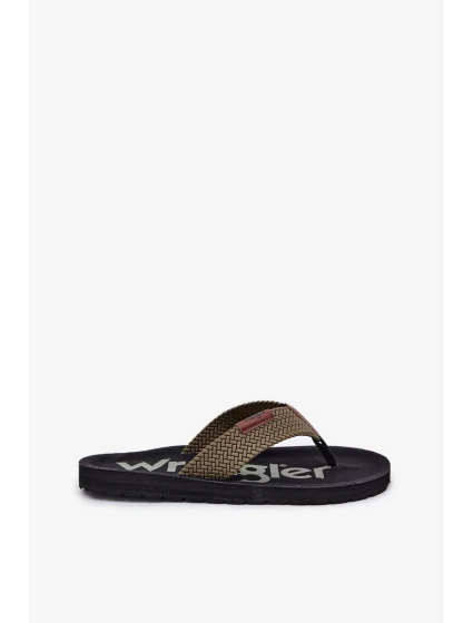 Pánské žabky WRANGLER ZANE FLIPFLOP MEN LOW – zelené