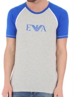 Pánské tričko 110811 0P529 00048 šedomodrá - Emporio Armani