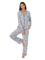 Dámské pyžamo YI2822668 bílé s potiskem - DKNY