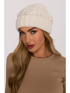 Dámská čepice M897 Ecru - MOE