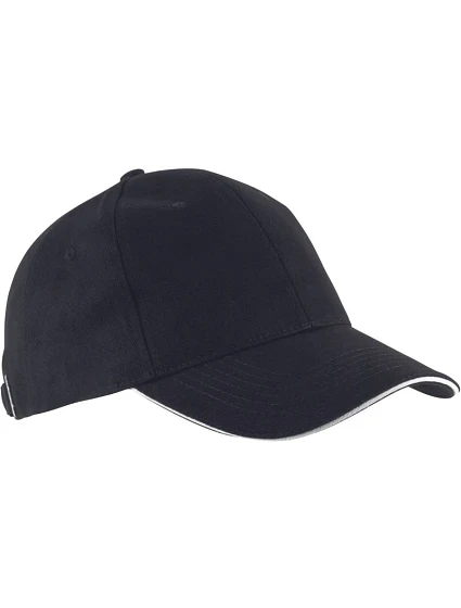 K-up KP 011 6 Panelová sandwich kšiltovka "Orlando" 20.0011 black/white K-up KP 011 6 Panelová sandwich kšiltovka "Orlando" 20.0011 black/white