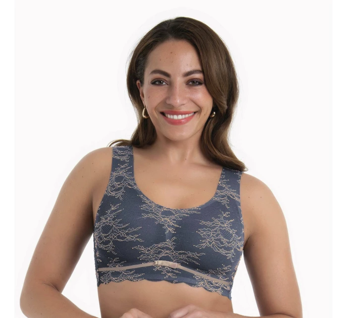 Essential Lace braletka s pěnovou výztuží 5400 grey/rose - Anita Classix