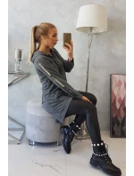 Mikina se zipem na zádech graphite melange Mikina se zipem na zádech graphite melange