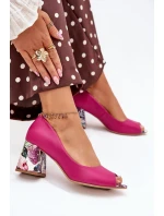 Kožené lodičky se podpatkem Fuchsie Lewski Shoes model 21704088 - Boto