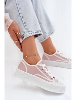 Dámské tenisky na platformě Big Star TT274270 Růžové