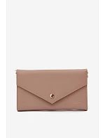 Kabelka Clutch Peněženka 2v1 S Odnímatelným Páskem Béžová Pauline