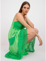 Zelené viskózové šaty z OH BELLA