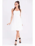 Dámské značkové šaty EVA & s sukní bílé Bílá / S EVA& model 15042824 - EVA&LOLA Dámské značkové šaty EVA & s sukní bílé Bílá / S EVA& model 15042824 - EVA&LOLA