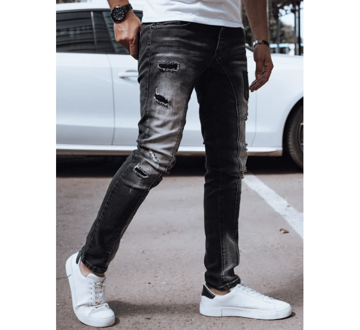 Pánské džínové kalhoty černé Dstreet UX4298