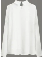 Elegantní halenka v barvě ecru s límečkem model 15496848 - LJR