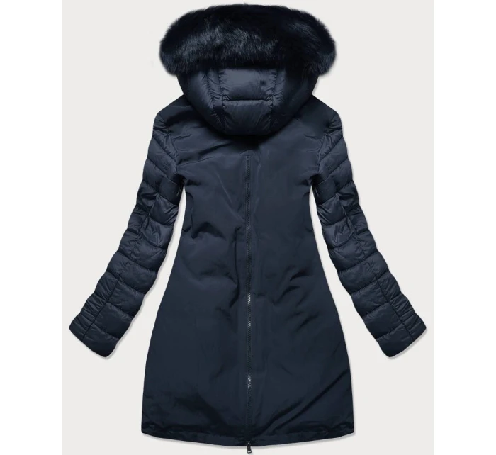 ZIMOWA KURTKA DAMSKA Z  GRANATOWA model 21242200 - Libland