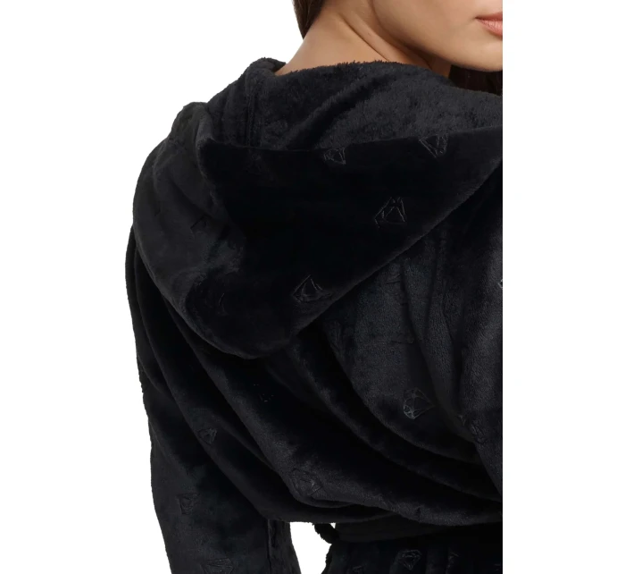 Dámský župan model 20850518 Glossy black - Henderson Dámský župan model 20850518 Glossy black - Henderson