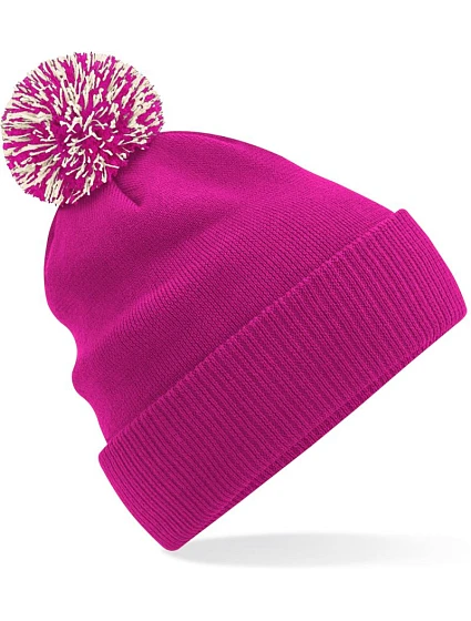 Beechfield B 450B Dětská pletená čepice "Snowstar®" 53.450B fuchsia/off white Beechfield B 450B Dětská pletená čepice "Snowstar®" 53.450B fuchsia/off white