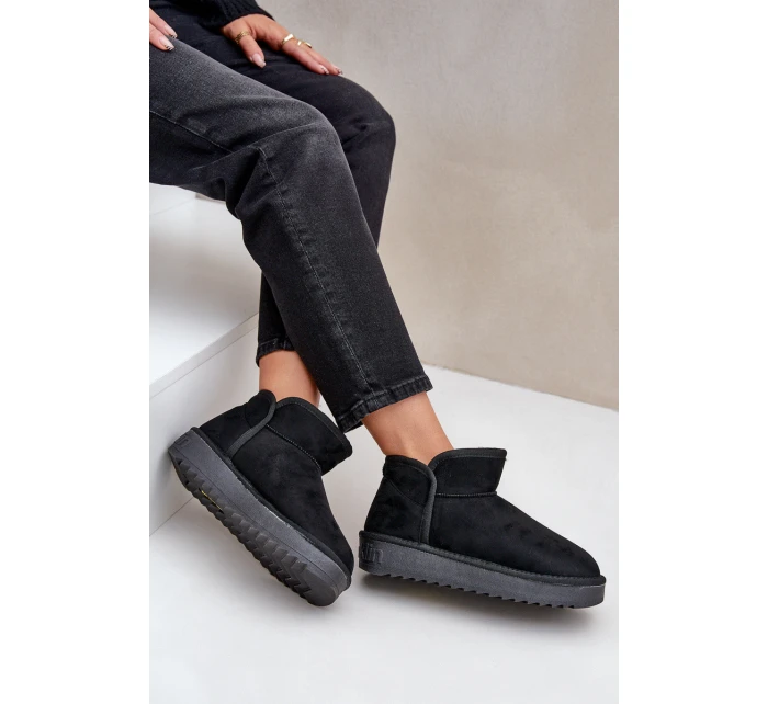 Dámské Sněhule Na Platformě D.Franklin DFSH370010 Černé