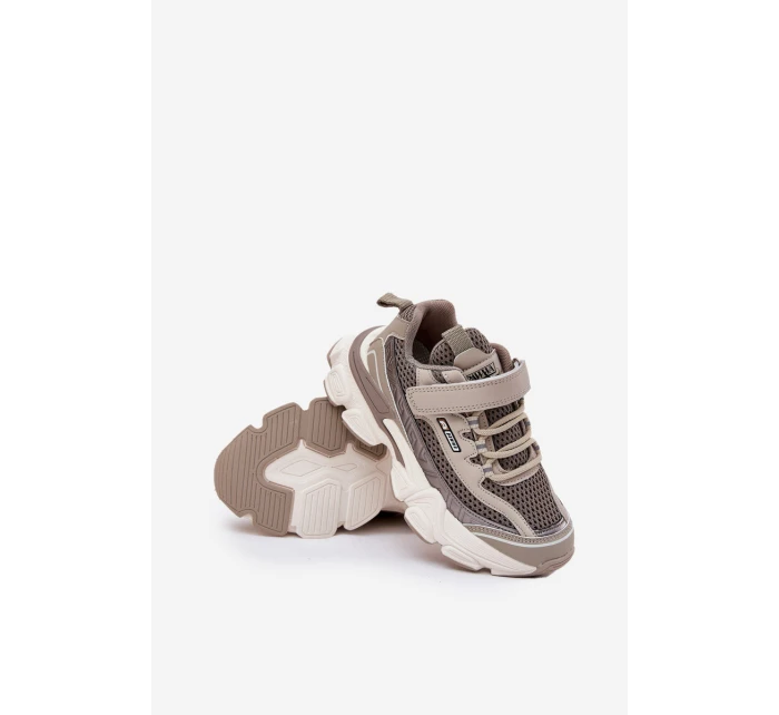 Tenisky Sportovní Boty Dětské Na Suchý Zip Khaki Ronivelle Tenisky Sportovní Boty Dětské Na Suchý Zip Khaki Ronivelle