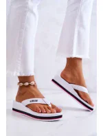 Dámské žabky na klínku Big Star - bílá Dámské žabky na klínku Big Star - bílá