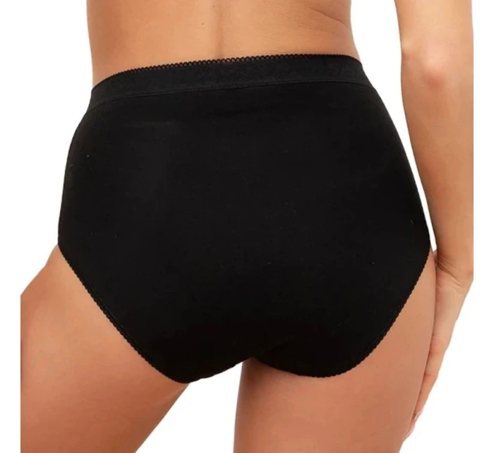 Dámské kalhotky Fiore maxi black - ITALIAN FASHION Dámské kalhotky Fiore maxi black - ITALIAN FASHION