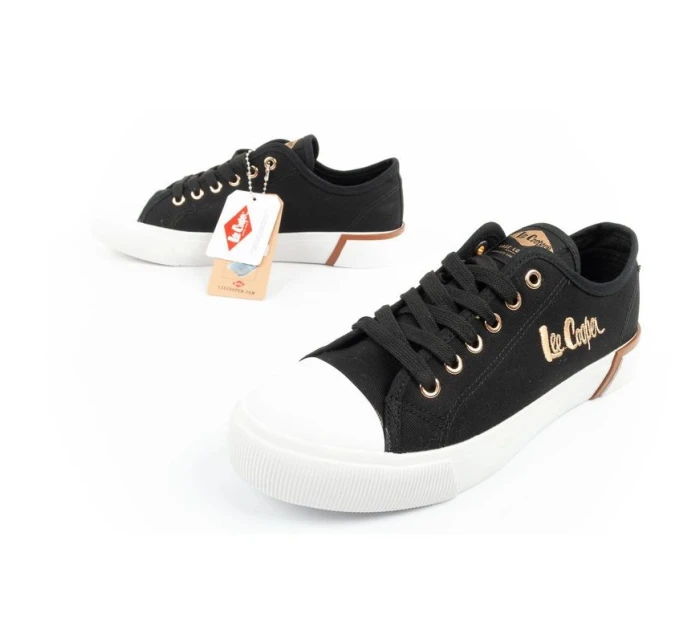 buty sportowe damskie z tkaniny czarne dámské model 21360852 - Lee Cooper buty sportowe damskie z tkaniny czarne dámské model 21360852 - Lee Cooper