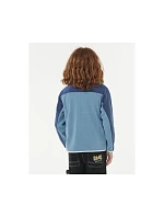 Mikina RIP CURL RAW ENERGY BLOCK FLEECE – BOY, modrá Mikina RIP CURL RAW ENERGY BLOCK FLEECE – BOY, modrá