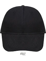 SOL'S Buffalo 6 panelová baseballová kšiltovka 25.8100 black