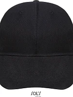 SOL'S Buffalo 6 panelová baseballová kšiltovka 25.8100 black