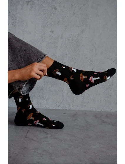 Dámské ponožky model 21728660 Černé - Milena Dámské ponožky model 21728660 Černé - Milena