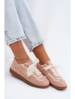 Dámské tenisky s krajkou růžové model 22107030 - Boto