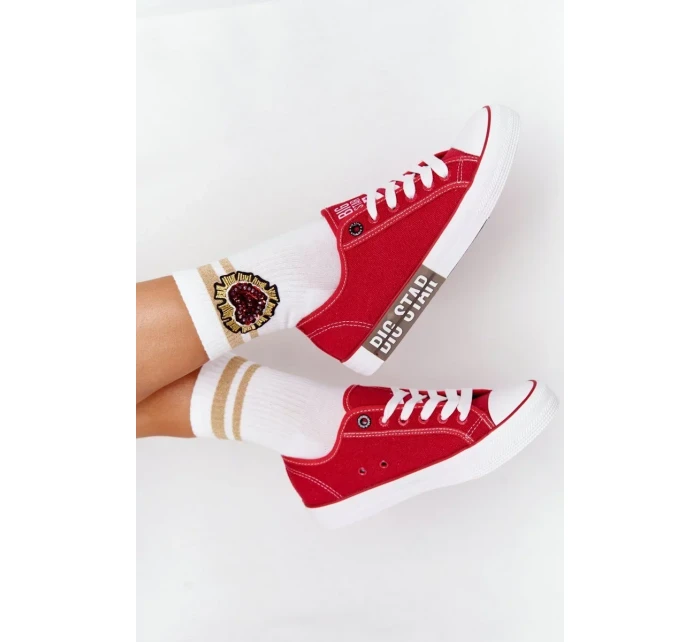 Women's Sneakers BIG STAR Red Women's Sneakers BIG STAR Red